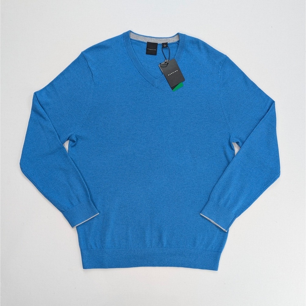 Dunning Laguna Heather Thermolite Merino V Neck Sweater L NWT